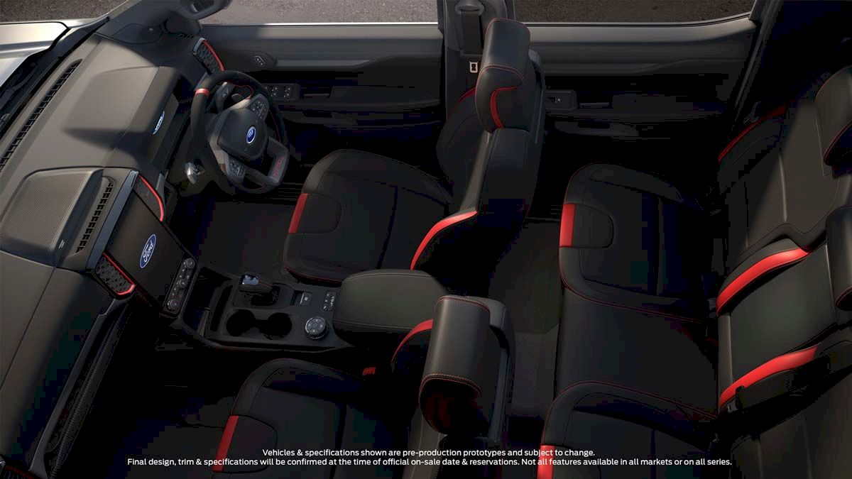 Đánh giá nội thất xe  Ford Ranger Raptor